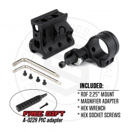 RD/RDF 20225K Mount T2rds Magnifier H57mm/2.25" Mount - SPUHR,SPECPRECISION도트 사이트 마운트 RD/RDF 20225K Mount T2rds Magnifier H57mm/2.25" Mount - SPUHR,SPECPRECISION도트 사이트 마운트