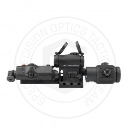 Conjunto preto SPECPRECISION T2rds, laser IR LA5-C, magnificador G43 3X e suporte RDF