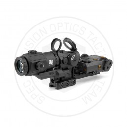 Conjunto preto SPECPRECISION T2rds, laser IR LA5-C, magnificador G43 3X e suporte RDF