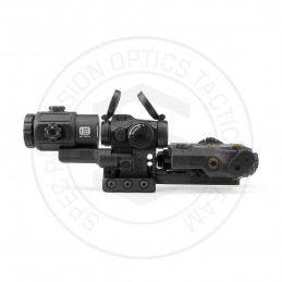 Conjunto negro SPECPRECISION T2rds, láser IR LA5-C, magnificador G43 3X y montura RDF
