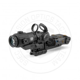 Conjunto negro SPECPRECISION T2rds, láser IR PEQ-15, magnificador G43 3X y montura RDF Conjunto negro SPECPRECISION T2rds, láser IR PEQ-15, magnificador G43 3X y montura RDF