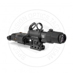SPECPRECISION Kit T2rds, visor láser PEQ-15, magnificador G33 3X y montura RDF negro