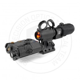 SPECPRECISION T2rds & LA5-C IR illuminator Laser Scope & G33 3X Magnifier & RDF Mount Black Combo SPECPRECISION T2rds & LA5-C IR illuminator Laser Scope & G33 3X Magnifier & RDF Mount Black Combo