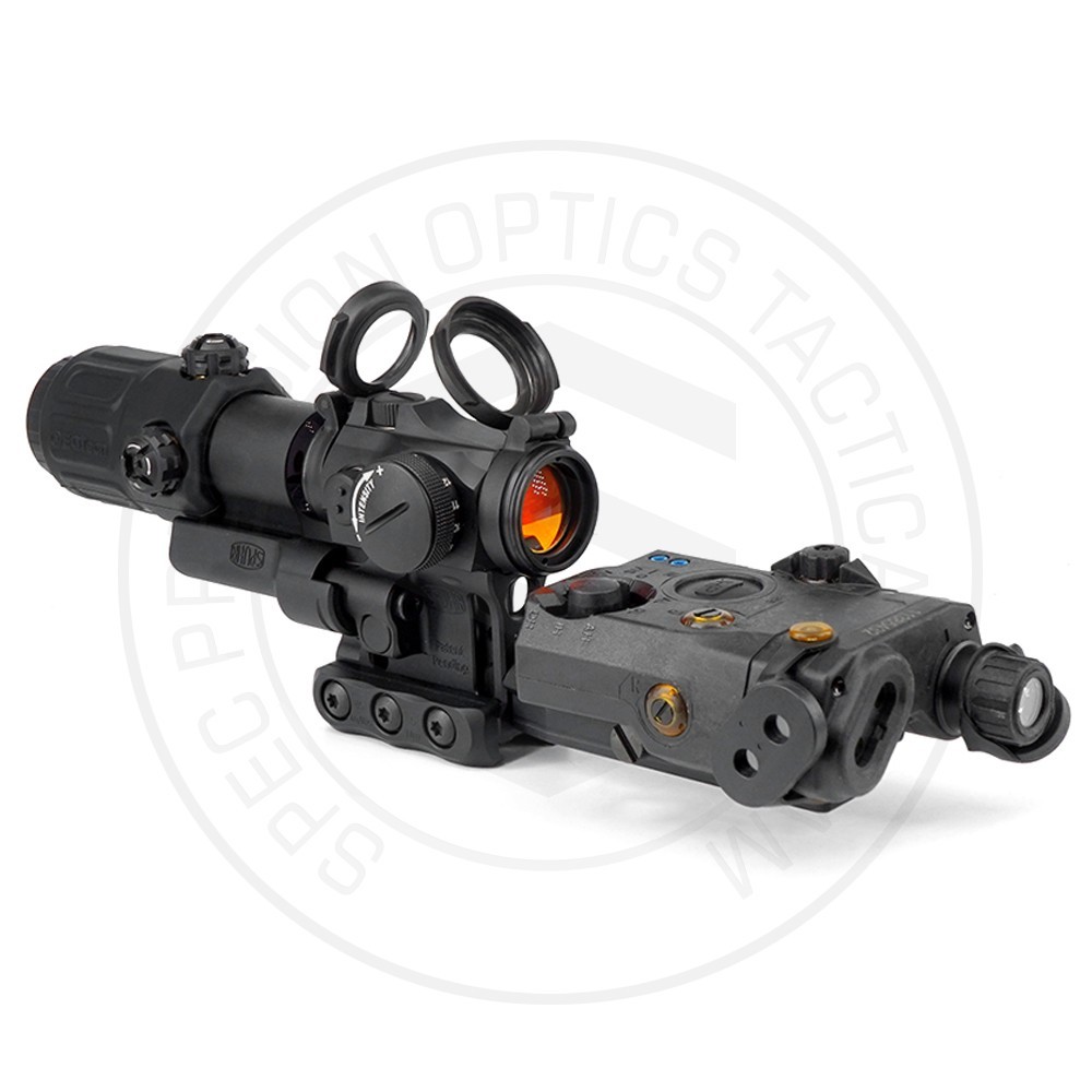 SPECPRECISION T2rds, laser iluminador IR LA5-C, ampliador G33 3X e montagem RDF, combo preto