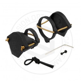 SCOPECAP PRO für 34mm-Tubus, Linsenschutz mit HINTERER KAPPE, Set