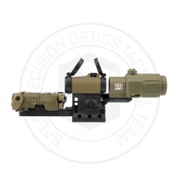 SPECPRECISION Kit T2rds, IS-EG NGAL, magnificador G33 3X y montura RDF negro/FDE