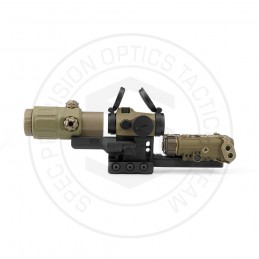 SPECPRECISION Kit T2rds, IS-EG NGAL, magnificador G33 3X y montura RDF negro/FDE