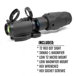 SPECPRECISION T2 Red Dot Sight & 3XMAG-1 Magnifier 0.9" Centerline Height Combo,SPECPRECISION세트 상품 SPECPRECISION T2 Red Dot Sight & 3XMAG-1 Magnifier 0.9" Centerline Height Combo,SPECPRECISION세트 상품