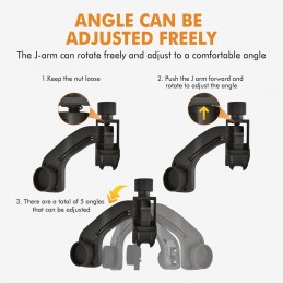 PVS14 Adaptador J-Arm para casco, montura USGI RHNO II con interfaz Horn PVS14 Adaptador J-Arm para casco, montura USGI RHNO II con interfaz Horn