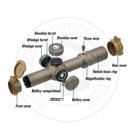 ATACR 1-8x lpvo F1 Premier plan focal, réticule FC-DMX, lunette 2024Ver. avec montage ATACR 1-8x lpvo F1 Premier plan focal, réticule FC-DMX, lunette 2024Ver. avec montage