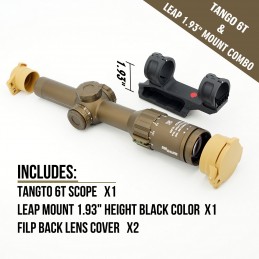 copy of 에볼루션기어 TANGO6T 스코프 DVO 1-6X24mm FFP 발광형 LPVO, LEAP 마운트 세트 상품 / 오리지널 밀스펙 각인 재현