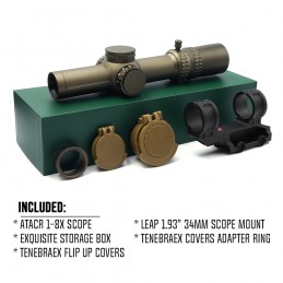 copy of 에볼루션 기어 ATACR 1-8 FFP LPVO 라이플스코프 밀 스펙 Ver. NF Magmount / Leap 34mm 링 스코프 마운트가 있는 레플리카,SPECPRECISION세트 상품