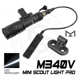 M340V Mini Scout Light PRO LED Strobe Light with MLOK Adapter