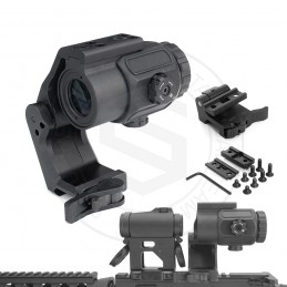 2023Ver.タクティカル G43 3X 拡大鏡 &amp; OMNI FTC QD マウント ブラック コンボ 中心線高さ 2.26 インチ