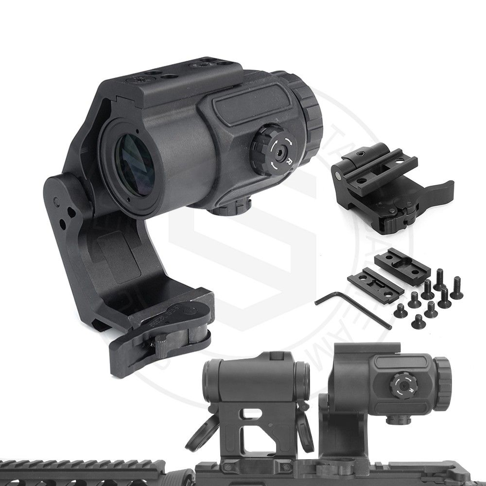 Versión 2023 G43 Magnificador táctico 3X con montura OMNI FTC QD, negro, eje óptico 2.26" Versión 2023 G43 Magnificador táctico 3X con montura OMNI FTC QD, negro, eje óptico 2.26"