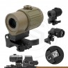 Upgraded G43 3X Magnifier Modern Version with US Flag Marking and STS mount