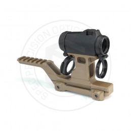 Montage tactique GG TAN et viseur point rouge T2rds noir