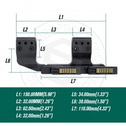 QDP-3616 1.50" 30mm Tube Scope Mount|SPECPRECISIONスコープマウント QDP-3616 1.50" 30mm Tube Scope Mount|SPECPRECISIONスコープマウント