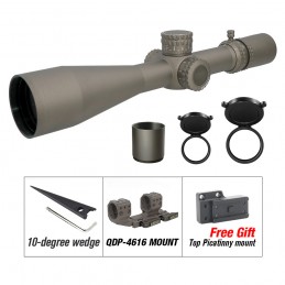 Evolution Gear ATACR 5-25X56 MM F1 FFP Lunette FDE avec montage en stock Evolution Gear ATACR 5-25X56 MM F1 FFP Lunette FDE avec montage en stock
