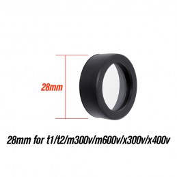 Capuchon frontal protecteur transparent tactique de lentille 26/28/30/38mm