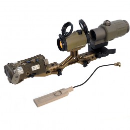 ISEG NGAL LASER VCSEL mit G33-VERGRÖSSERER, T2rds ROTPUNKTVISIER und OMM Micro-Montage, Höhe 2.50", Set 4PCS