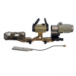 ISEG NGAL LASER VCSEL mit G33-VERGRÖSSERER, T2rds ROTPUNKTVISIER und OMM Micro-Montage, Höhe 2.50", Set 4PCS