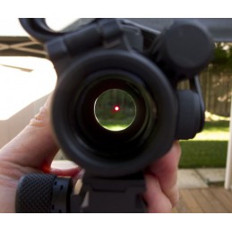 Mira de ponto vermelho tática AIM PRO airsoft 2 MOA com suporte QRP2 e espaçador Mira de ponto vermelho tática AIM PRO airsoft 2 MOA com suporte QRP2 e espaçador