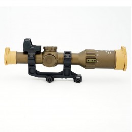 TANGO6T DVO 1-6X24mm FFP LPVO beleuchtet mit 1.93inch-GE-Montage, 30mm-Rohr und Mil Spec-Markierungen