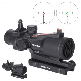 SPECPRECISION Optic Fiber 4X32 Red/Green CHEVRON Reticle Riflescope