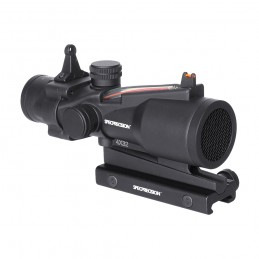 SPECPRECISION Optic Fiber 4X32 Red/Green CHEVRON Reticle Riflescope,SPECPRECISION라이플 스코프 SPECPRECISION Optic Fiber 4X32 Red/Green CHEVRON Reticle Riflescope,SPECPRECISION라이플 스코프