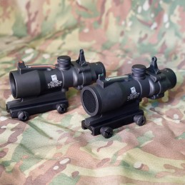 SPECPRECISION Optic Fiber 4X32 Red/Green CHEVRON Reticle Riflescope,SPECPRECISION라이플 스코프 SPECPRECISION Optic Fiber 4X32 Red/Green CHEVRON Reticle Riflescope,SPECPRECISION라이플 스코프