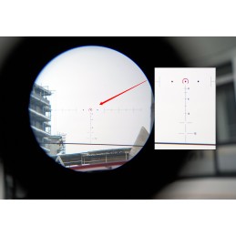 Mira SPECPRECISION de fibra óptica 4X32 com retículo de ponto e ferradura