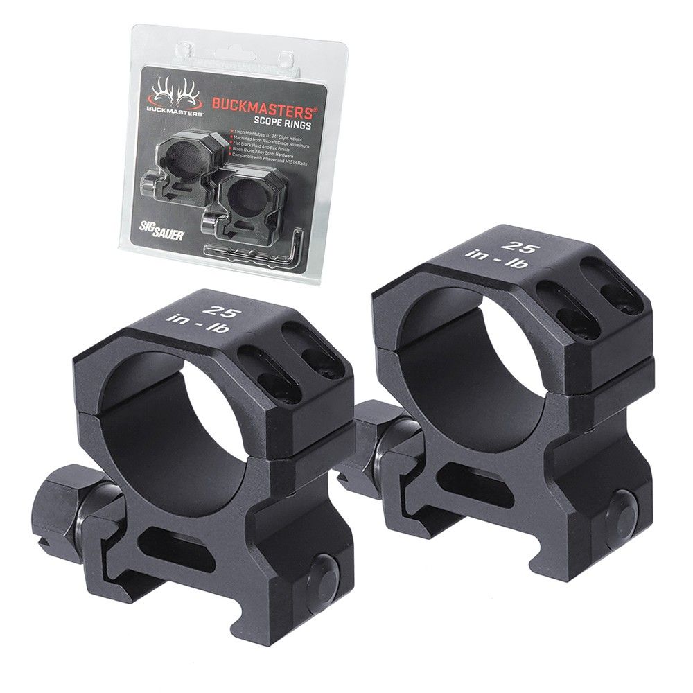 Buckmasters 1-Inch Aluminum Ring Set,SPECPRECISION스코프 마운트 Buckmasters 1-Inch Aluminum Ring Set,SPECPRECISION스코프 마운트