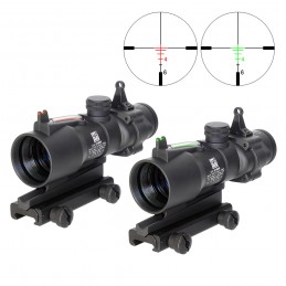 copy of SPECPRECISION Optic Fiber 4X32 Red/Green Horseshoe Dot Reticle Riflescope