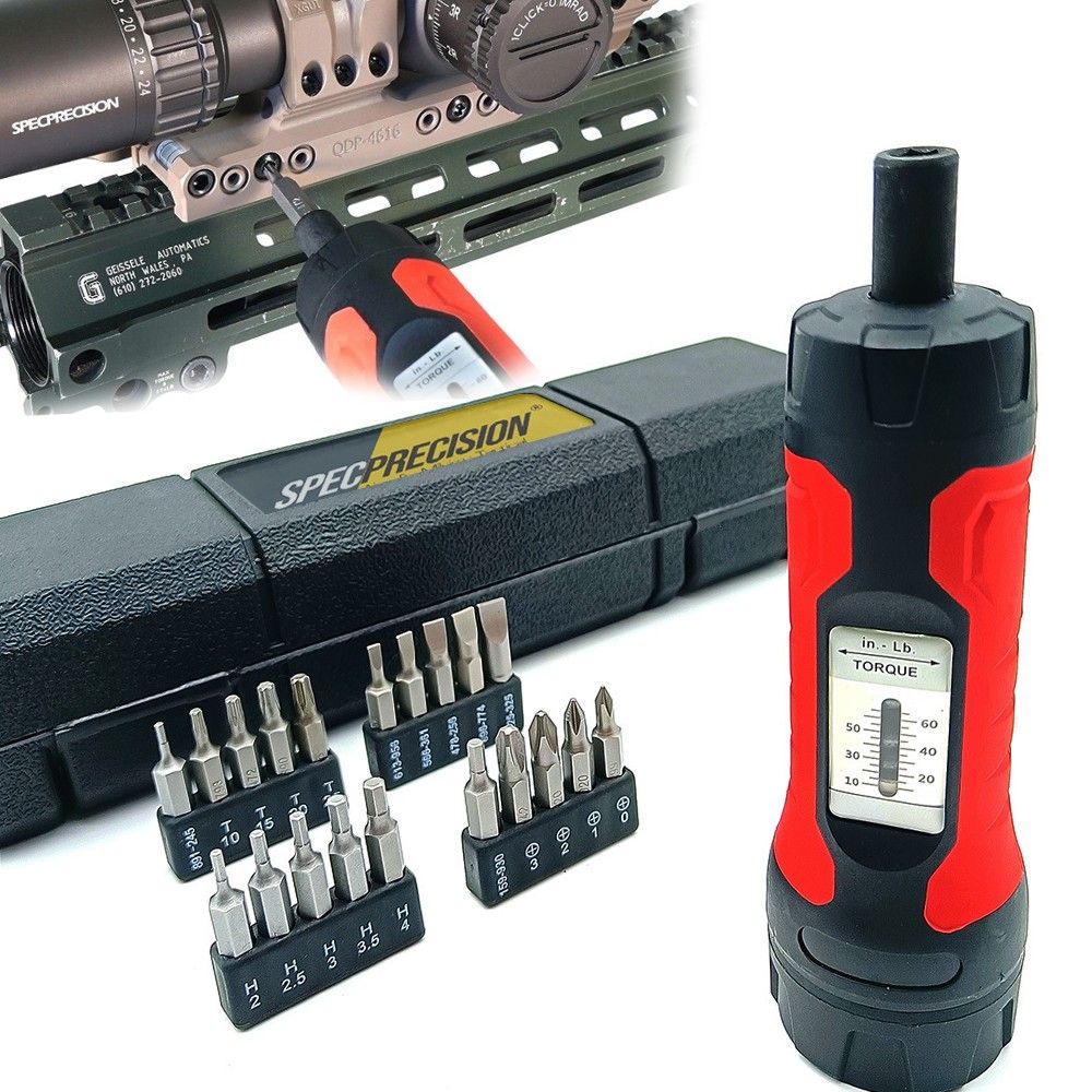 Chave de torque óptica 10-65in.lbs com kit integrado de 21 pontas Chave de torque óptica 10-65in.lbs com kit integrado de 21 pontas