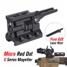 SPECOPTICS RML 20225B Magnifier Hybrid Mount 2.25″ with Laser Sight Picatinny Adapter Fits For Aimpoint T2 & G33 G43 Maginifer