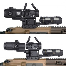 SPECOPTICS RML 20225B, montura híbrida 2.25″ con adaptador láser Picatinny para Aimpoint T2 y magnificadores G33 G43 SPECOPTICS RML 20225B, montura híbrida 2.25″ con adaptador láser Picatinny para Aimpoint T2 y magnificadores G33 G43