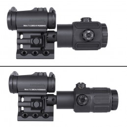 SPECOPTICS RML 20225B, montage hybride 2.25″ avec adaptateur laser Picatinny pour Aimpoint T2 et magnificateurs G33 G43