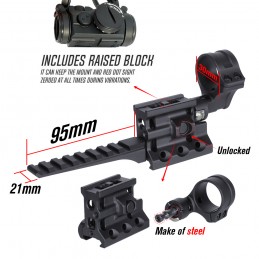 SPECOPTICS RML 20225A マグニファイア ハイブリッドマウント 2.25インチ レーザーサイト対応ピカティニアダプター – Aimpoint T2 & マグニファイア対応|SPECPRECISIONスコープマウント SPECOPTICS RML 20225A マグニファイア ハイブリッドマウント 2.25インチ レーザーサイト対応ピカティニアダプター – Aimpoint T2 & マグニファイア対応|SPECPRECISIONスコープマウント