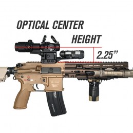 SPECOPTICS RML 20225B Hybridmontage 2.25″ mit Laser-Picatinny-Adapter für Aimpoint T2 und G33 G43-Vergrößerer SPECOPTICS RML 20225B Hybridmontage 2.25″ mit Laser-Picatinny-Adapter für Aimpoint T2 und G33 G43-Vergrößerer