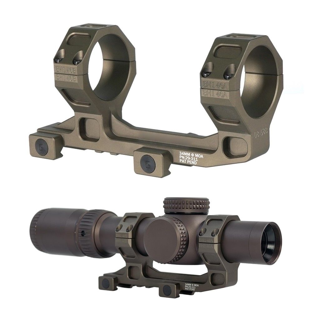 GE Montage pour lunette 30/34mm, hauteur 1.70"/1.93“