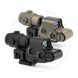 TANGO6T DVO 1-6X24mm FFP LPVO iluminada com montagem GE de 1.93inch, tubo 30mm e marcações Mil Spec