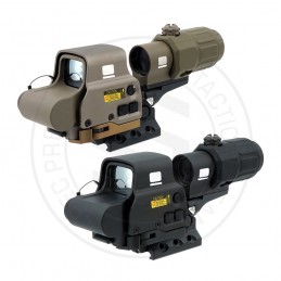 SPECPRECISION EXPS3 Optics &amp; G33 Magnifier &amp; RDF Mount US Flag Markings Combo