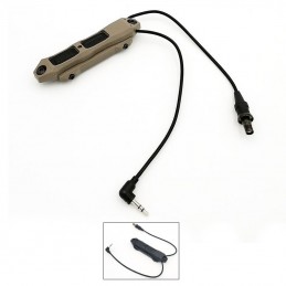 Flashlight Dual Control Rat Tail Pressure Switch mount hunting weapon light Switch Accessories Dark Earth