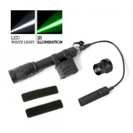 SPECPRECISION Tactical Flashlight M611V 6-Volt Vampire Scout Light WeaponLight IR/Strobe & LED White Light Replica SPECPRECISION Tactical Flashlight M611V 6-Volt Vampire Scout Light WeaponLight IR/Strobe & LED White Light Replica