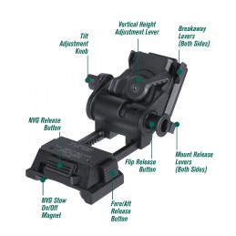 SPECPRECISON L4 G24 NVG Helmet Mount Hard-Anodized 2025 Version Balck and FDE color in stock SPECPRECISON L4 G24 NVG Helmet Mount Hard-Anodized 2025 Version Balck and FDE color in stock