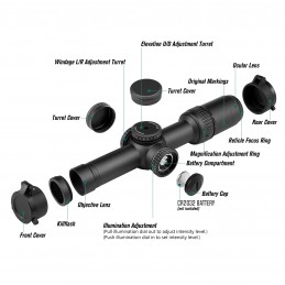 RZ HD Gen2 1-6x24 VMR-2 MRAD Reticle LPVO Special Black Edition RZ HD Gen2 1-6x24 VMR-2 MRAD Reticle LPVO Special Black Edition