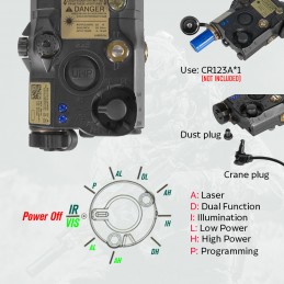 SPECPRECISION LA-5C UHP 200mW VCSEL PEQ 디럭스 2025 버전,SPECPRECISION레이저 지시기 SPECPRECISION LA-5C UHP 200mW VCSEL PEQ 디럭스 2025 버전,SPECPRECISION레이저 지시기