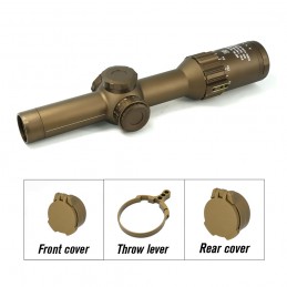 TANGO6T FFP LPVO Scope 1-6X24mm 30mm Tube Real Steel Hunting Airsoft Speed Scope With Full Mil Spec Markings