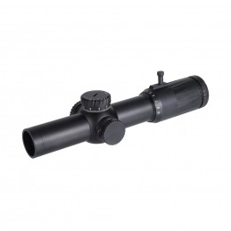 Visor LPVO VUDU 1-10 X FFP MRAD con retícula SR5 iluminada, original completo, con montura